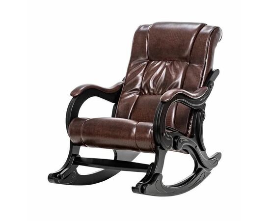 Кресло-качалка Сенатор 77 (Венге / Антик крокодил) | Интернет магазин мебели и декора LifeDekor