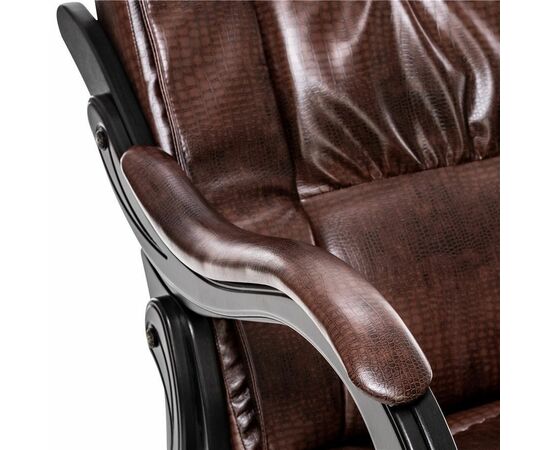 Кресло-качалка Сенатор 77 (Венге / Антик крокодил), изображение 4 | Интернет магазин мебели и декора LifeDekor