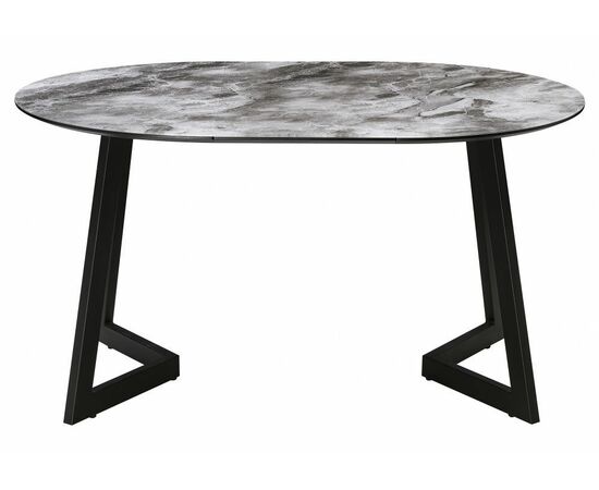 Стол Алингсос черная шагрень / мрамор серый, изображение 2 | Интернет магазин мебели и декора LifeDekor
