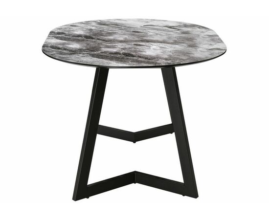 Стол Алингсос черная шагрень / мрамор серый, изображение 4 | Интернет магазин мебели и декора LifeDekor