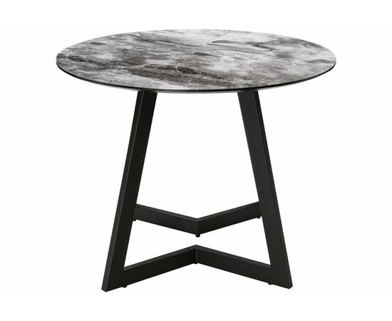 Стол Алингсос черная шагрень / мрамор серый, изображение 5 | Интернет магазин мебели и декора LifeDekor