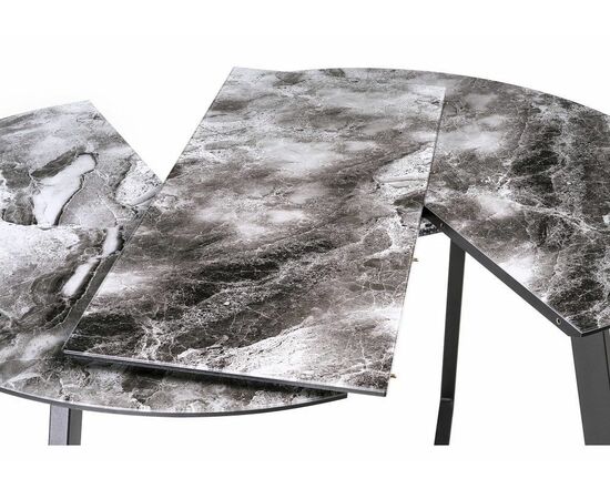 Стол Алингсос черная шагрень / мрамор серый, изображение 8 | Интернет магазин мебели и декора LifeDekor