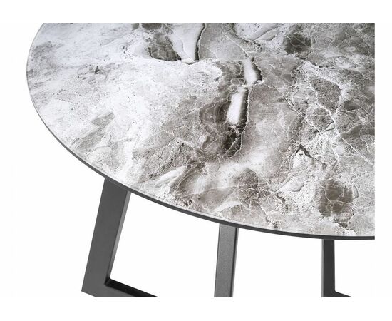 Стол Алингсос черная шагрень / мрамор серый, изображение 10 | Интернет магазин мебели и декора LifeDekor