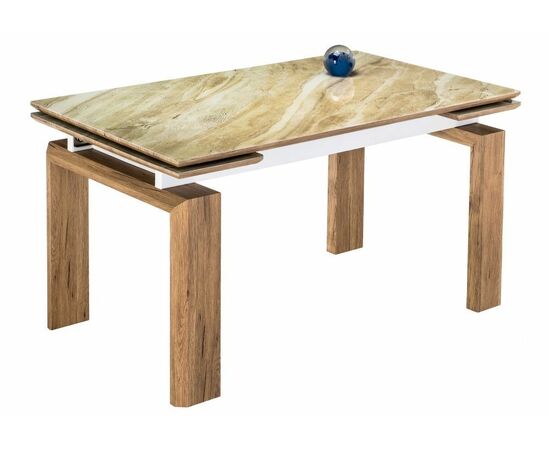 Стол Давос бежевый мрамор | Интернет магазин мебели и декора LifeDekor