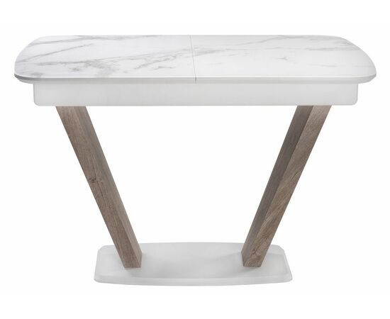 Стол Петир дуб с пилением / белая шагрень, изображение 3 | Интернет магазин мебели и декора LifeDekor