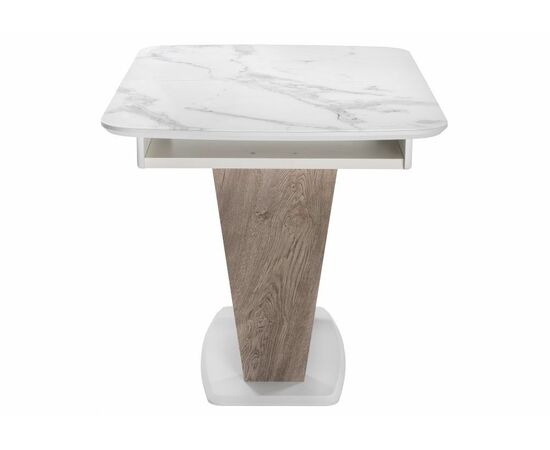 Стол Петир дуб с пилением / белая шагрень, изображение 5 | Интернет магазин мебели и декора LifeDekor