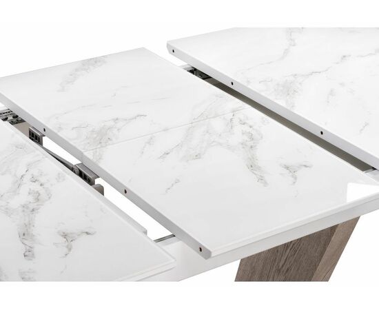 Стол Петир дуб с пилением / белая шагрень, изображение 8 | Интернет магазин мебели и декора LifeDekor