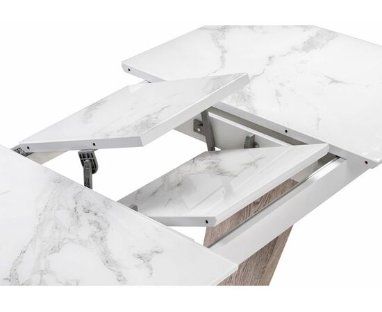 Стол Петир дуб с пилением / белая шагрень, изображение 9 | Интернет магазин мебели и декора LifeDekor