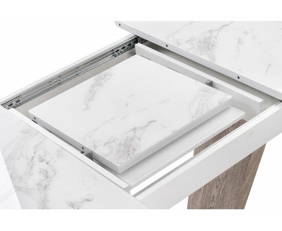 Стол Петир дуб с пилением / белая шагрень, изображение 10 | Интернет магазин мебели и декора LifeDekor