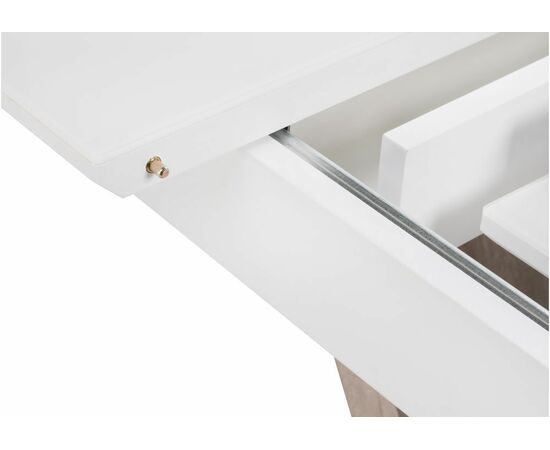 Стол Петир дуб с пилением / белая шагрень, изображение 7 | Интернет магазин мебели и декора LifeDekor