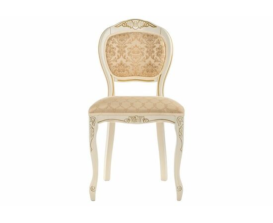 Стул деревянный Лауро патина золото / бежевый тесьма 11, изображение 8 | Интернет магазин мебели и декора LifeDekor