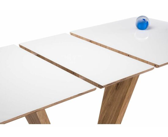 Стол Петир 160 дуб монтана / белый, изображение 3 | Интернет магазин мебели и декора LifeDekor