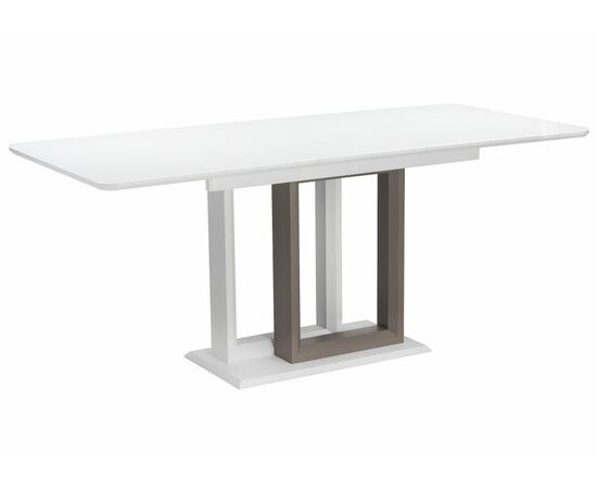 Стол Санса 140 грей / белая шагрень / грей, изображение 2 | Интернет магазин мебели и декора LifeDekor