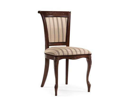 Стул деревянный Амбертин орех / агата полоса серая | Интернет магазин мебели и декора LifeDekor