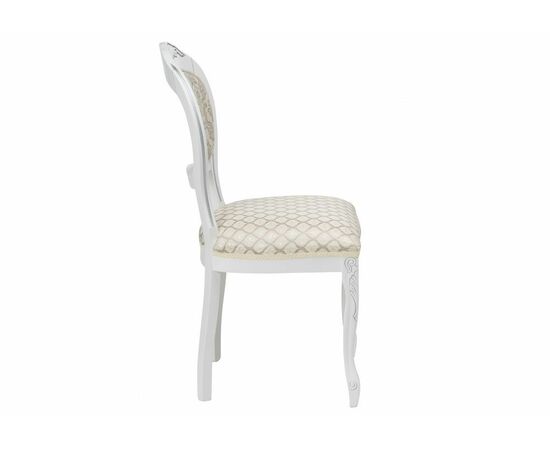 Стул деревянный Лауро патина серебро / бежевый, изображение 3 | Интернет магазин мебели и декора LifeDekor