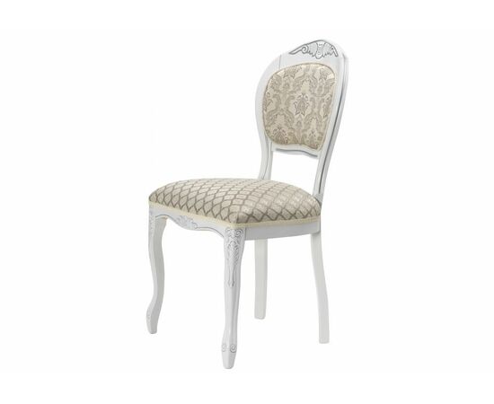 Стул деревянный Лауро патина серебро / бежевый, изображение 5 | Интернет магазин мебели и декора LifeDekor