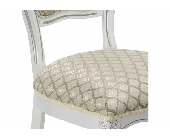 Стул деревянный Лауро патина серебро / бежевый, изображение 8 | Интернет магазин мебели и декора LifeDekor