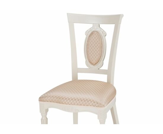 Стул деревянный Лино молочный / ромб 02, изображение 5 | Интернет магазин мебели и декора LifeDekor