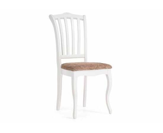 Стул деревянный Виньетта белый / лайн белый люкс | Интернет магазин мебели и декора LifeDekor