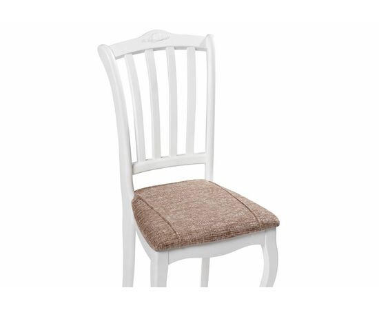 Стул деревянный Виньетта белый / лайн белый люкс, изображение 5 | Интернет магазин мебели и декора LifeDekor