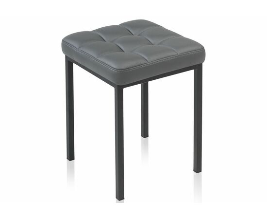 Стул деревянный Байя кожзам темно-серый / черный матовый | Интернет магазин мебели и декора LifeDekor