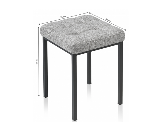 Стул деревянный Байя рогожка графит / черный матовый, изображение 2 | Интернет магазин мебели и декора LifeDekor