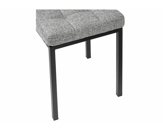 Стул деревянный Байя рогожка графит / черный матовый, изображение 5 | Интернет магазин мебели и декора LifeDekor