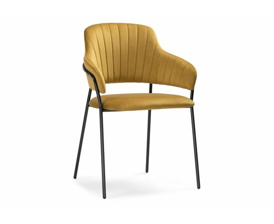 Стул Инклес желтый / черный глянец | Интернет магазин мебели и декора LifeDekor