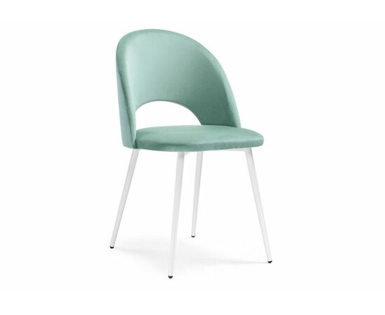 Стул Ирре confetti aquamarine / белый глянец | Интернет магазин мебели и декора LifeDekor