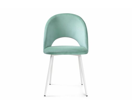 Стул Ирре confetti aquamarine / белый глянец, изображение 2 | Интернет магазин мебели и декора LifeDekor