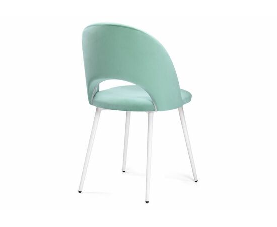 Стул Ирре confetti aquamarine / белый глянец, изображение 4 | Интернет магазин мебели и декора LifeDekor