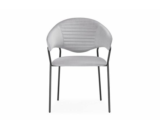 Стул Рансол серебряный / черный глянец, изображение 2 | Интернет магазин мебели и декора LifeDekor