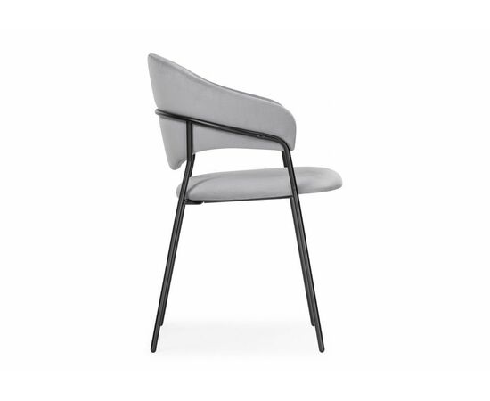 Стул Рансол серебряный / черный глянец, изображение 3 | Интернет магазин мебели и декора LifeDekor