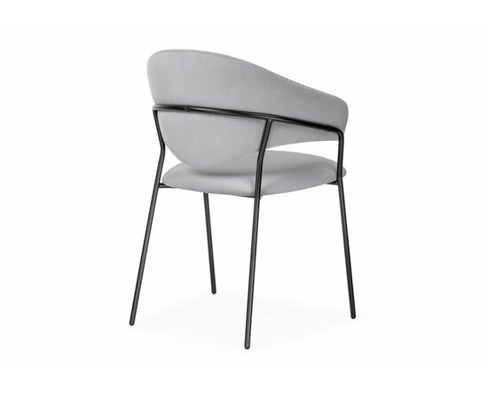 Стул Рансол серебряный / черный глянец, изображение 4 | Интернет магазин мебели и декора LifeDekor