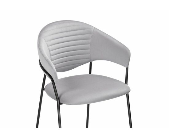 Стул Рансол серебряный / черный глянец, изображение 5 | Интернет магазин мебели и декора LifeDekor