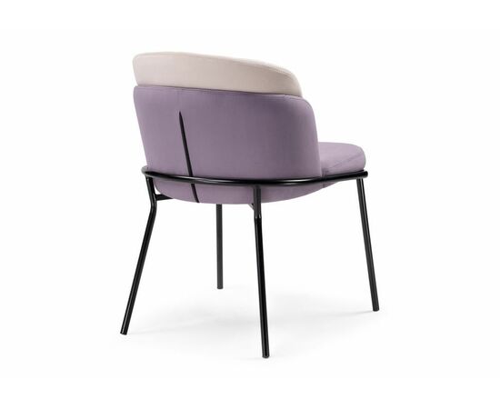 Стул Сиолим сливовый / кремовый / черный глянец, изображение 4 | Интернет магазин мебели и декора LifeDekor