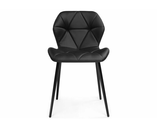 Стул Вальд экокожа черный / черный глянец, изображение 2 | Интернет магазин мебели и декора LifeDekor