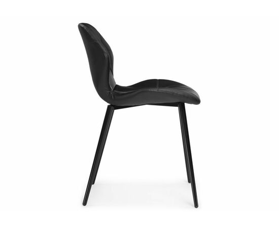 Стул Вальд экокожа черный / черный глянец, изображение 3 | Интернет магазин мебели и декора LifeDekor