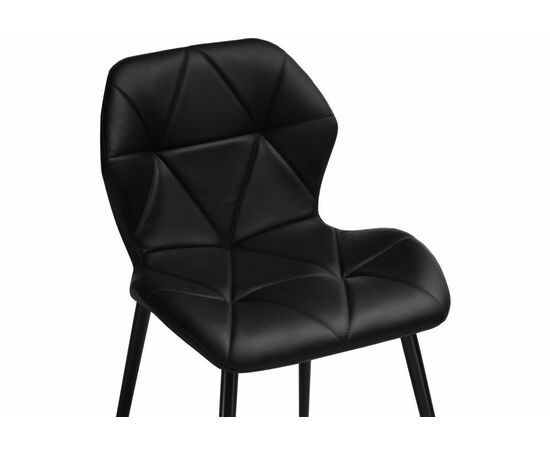 Стул Вальд экокожа черный / черный глянец, изображение 5 | Интернет магазин мебели и декора LifeDekor