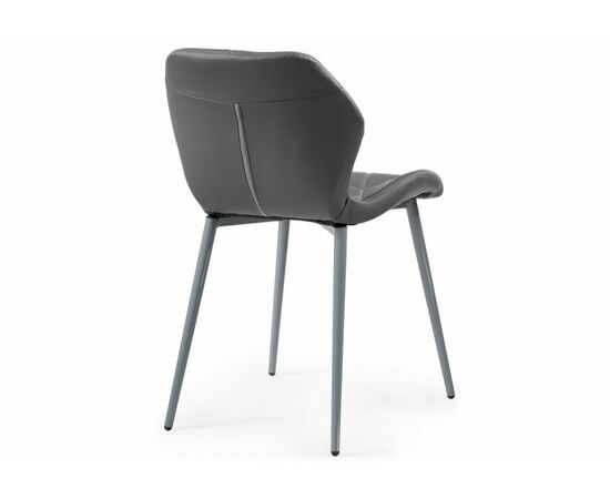 Стул Вальд экокожа серый / серый глянец, изображение 4 | Интернет магазин мебели и декора LifeDekor