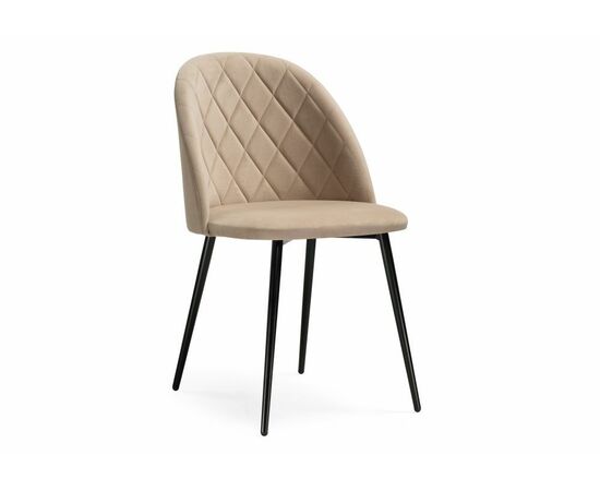 Стул Зест микровелюр 05 / черный глянец | Интернет магазин мебели и декора LifeDekor