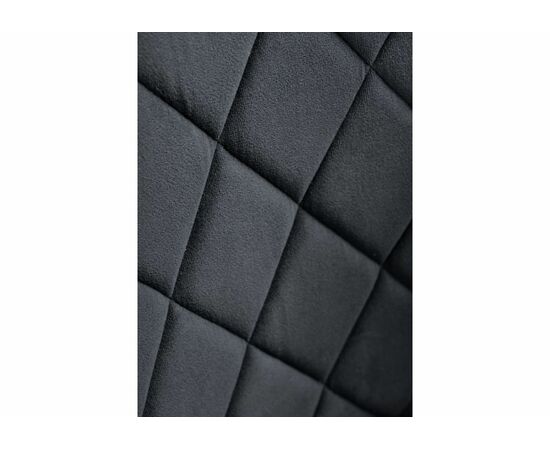 Стул Зест микровелюр серый / черный глянец, изображение 6 | Интернет магазин мебели и декора LifeDekor
