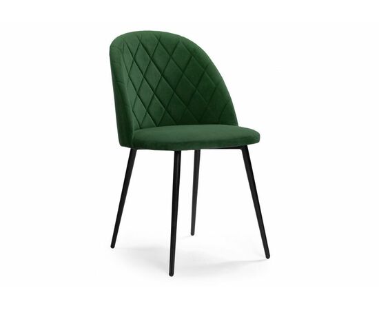 Стул Зест темно-зеленый / черный глянец | Интернет магазин мебели и декора LifeDekor
