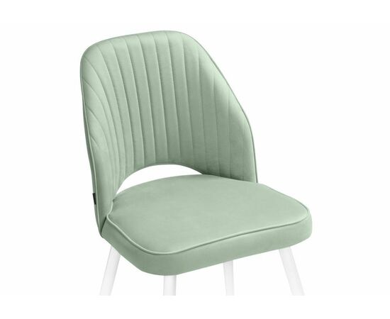 Стул Стул на металлокаркасе Брейния velutto 14 / белый, изображение 5 | Интернет магазин мебели и декора LifeDekor