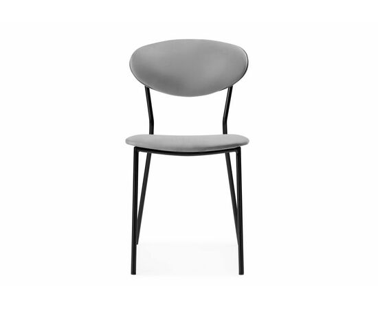 Стул Корсе светло-серый/ черный глянец, изображение 2 | Интернет магазин мебели и декора LifeDekor