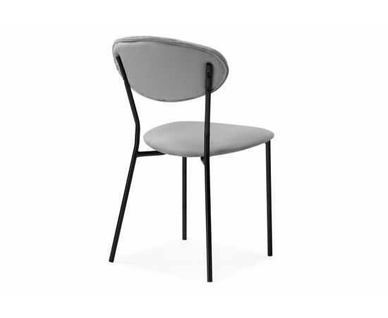Стул Корсе светло-серый/ черный глянец, изображение 4 | Интернет магазин мебели и декора LifeDekor