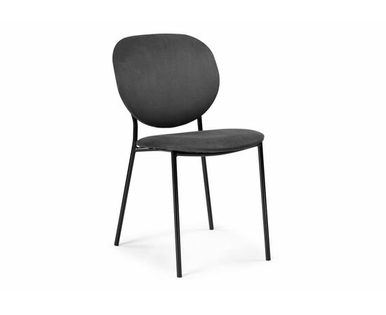 Стул Саранда графитовый / черный глянец | Интернет магазин мебели и декора LifeDekor