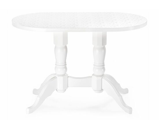 Стол деревянный Адней белый / рисунок, изображение 2 | Интернет магазин мебели и декора LifeDekor