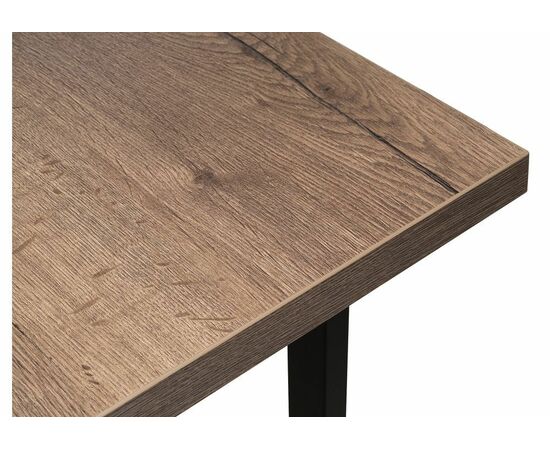 Стол деревянный Эльпатия 110 дуб велингтон / черный матовый, изображение 6 | Интернет магазин мебели и декора LifeDekor