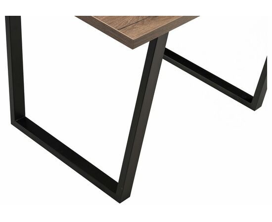 Стол деревянный Эльпатия 110 дуб велингтон / черный матовый, изображение 8 | Интернет магазин мебели и декора LifeDekor